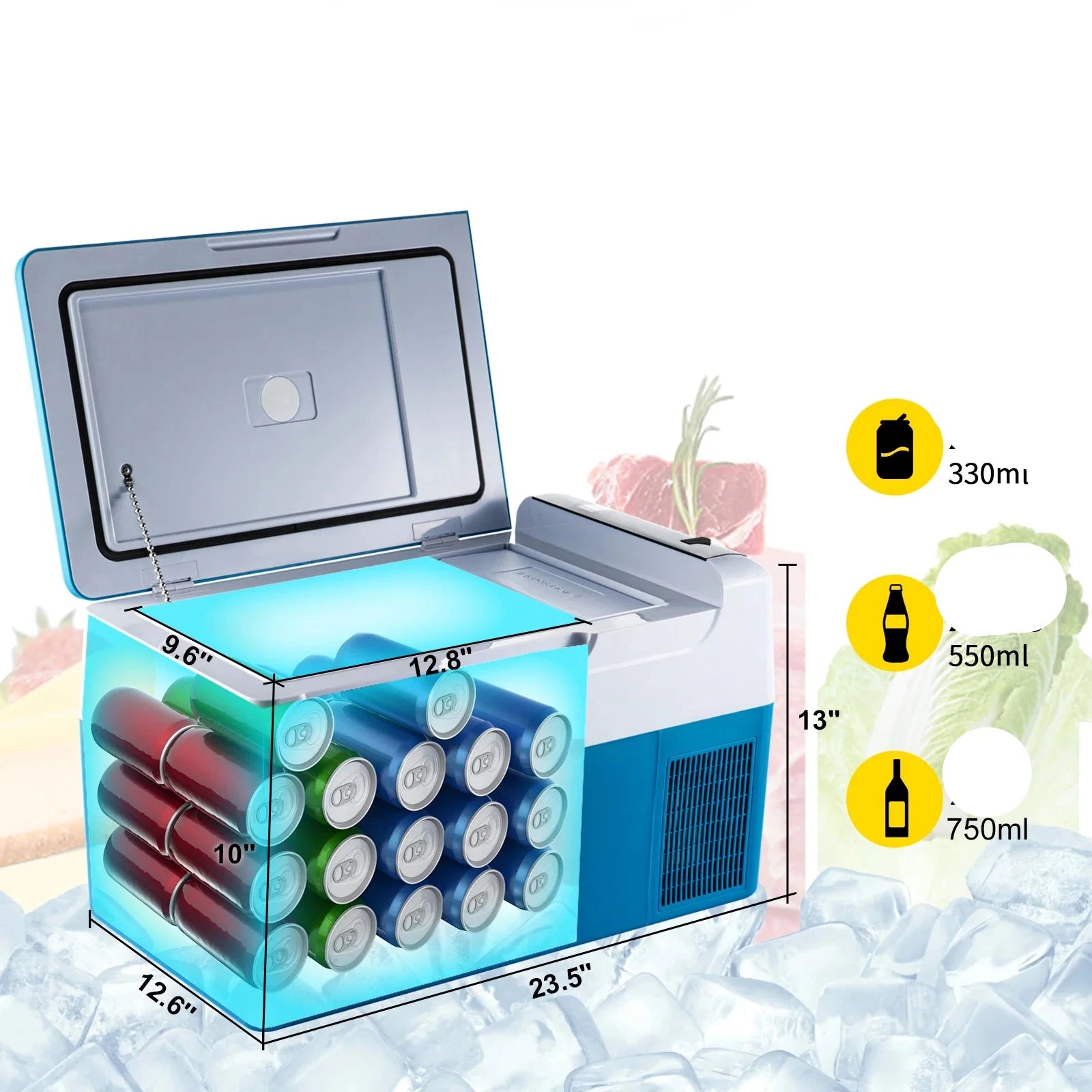 Portable Electric Cooler for Travel & Outdoor Adventures